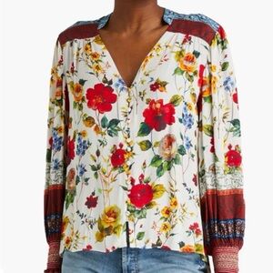 ALICE + OLIVIA
Serena floral-print twill blouse